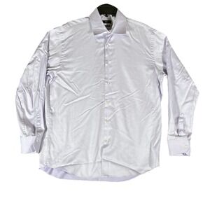 BOSS HUGO BOSS Regular Fit Dress Shirt Men's LongSleeve Purple Size‎ 17 34/35